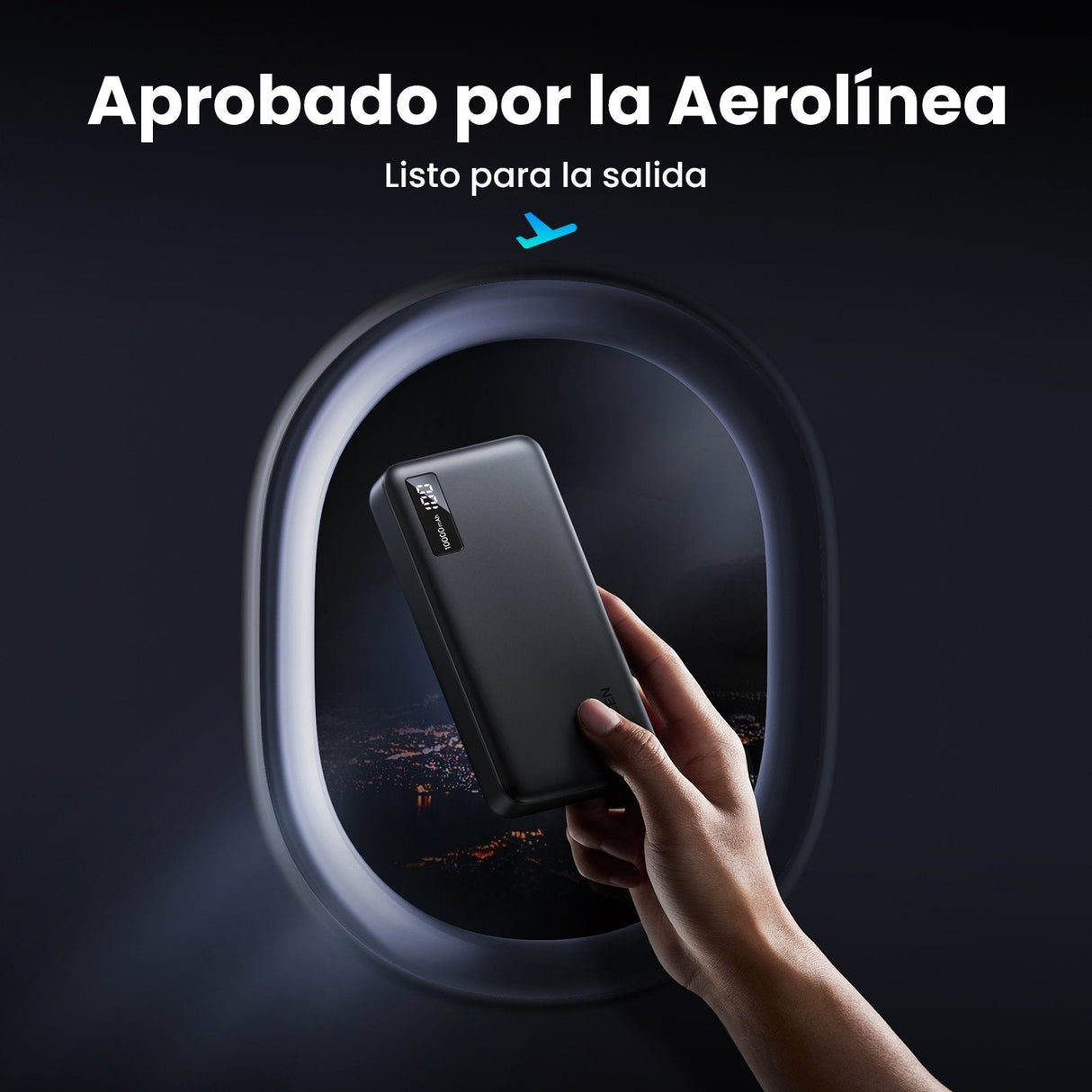 Ugreen 25742 Batería Externa Ión De Litio 10000 Mah Negro