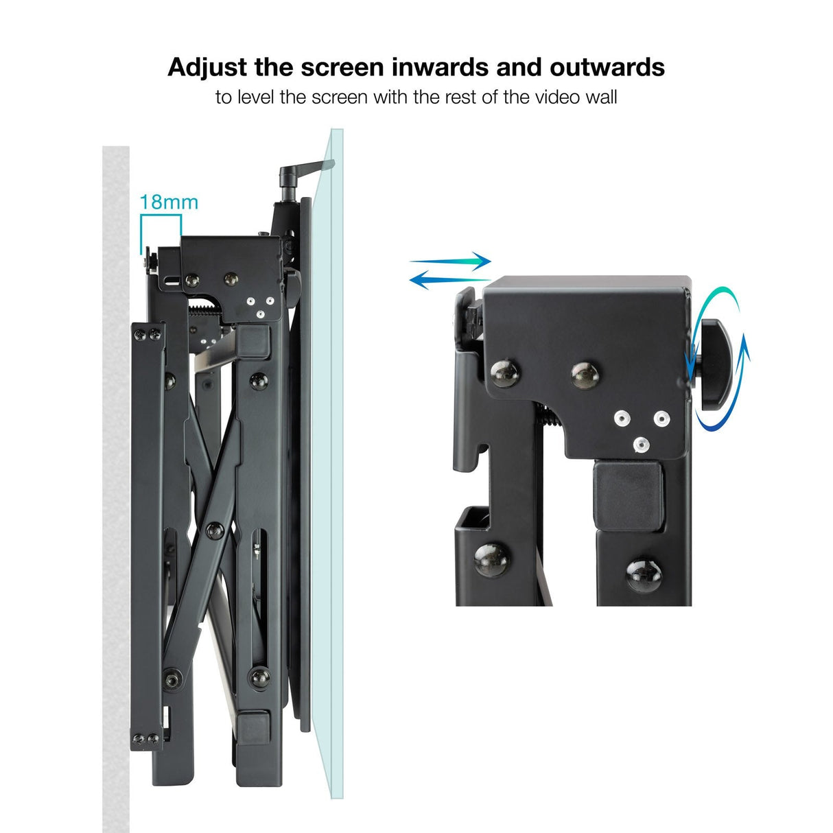 Soporte Video Wall Pared Pantallas 54-70"