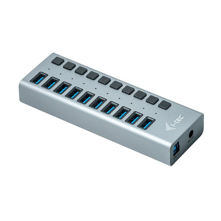 EAN 8595611702945 - i-tec U3CHARGEHUB10 cargador de dispositivo móvil Universal Gris Corriente alterna Carga rápida Interior imagen 3