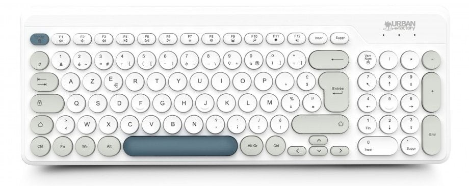 Teclado Inalámbrico Urban Factory Onlee (Blanco)