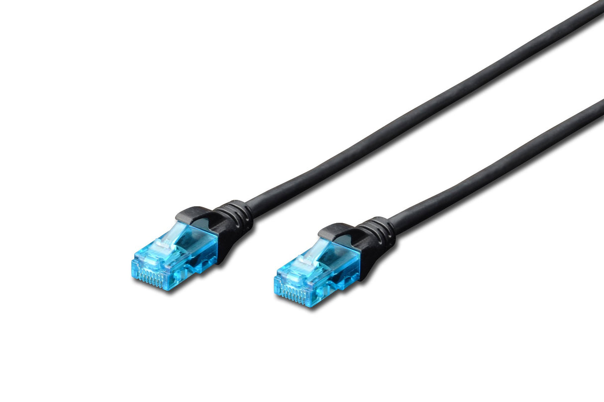 EAN 4016032318477 - Digitus DK-1512-100/BL cable de red Negro 10 m Cat5e U/UTP (UTP) imagen 1