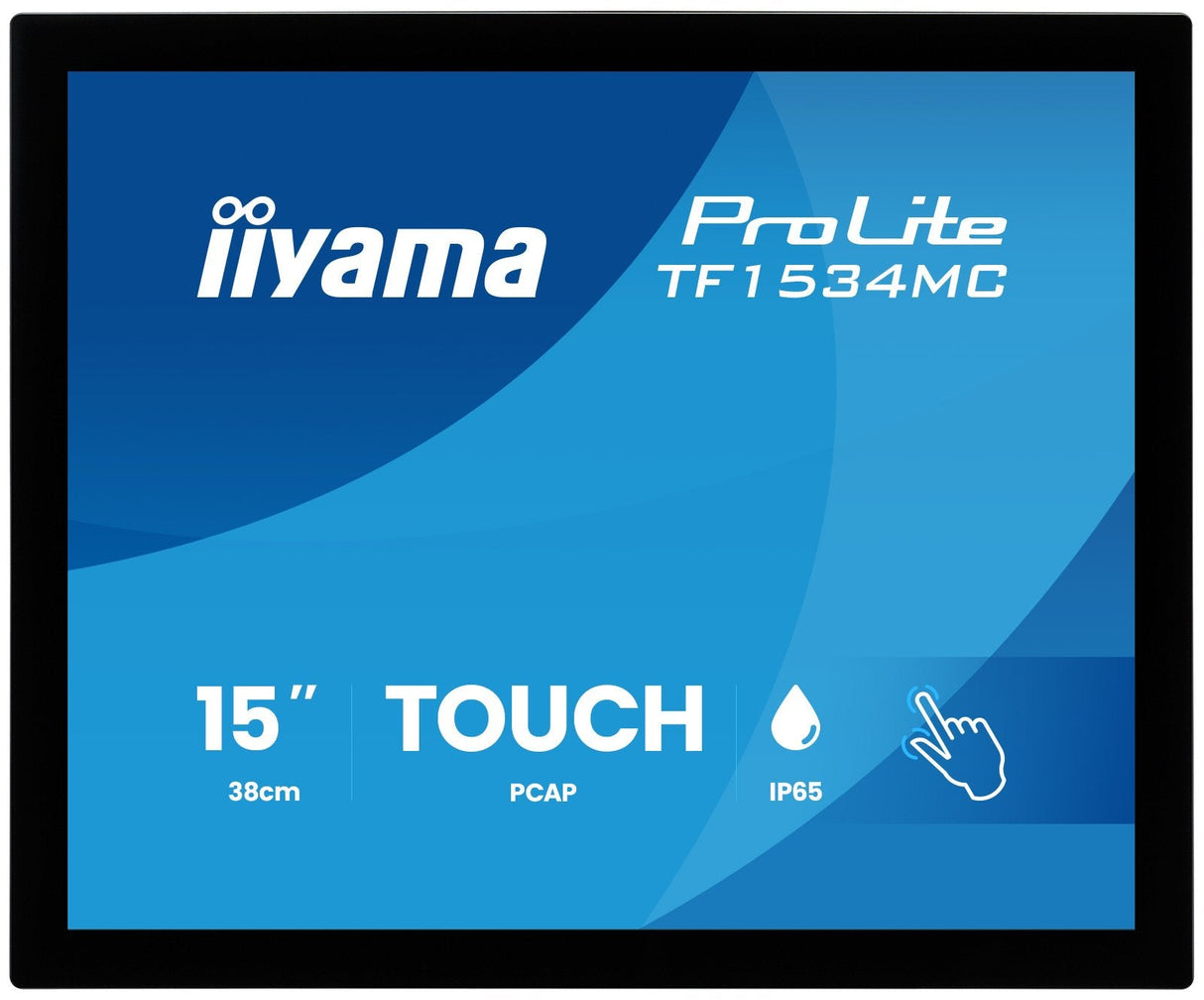 Iiyama 38.0cm (15") Tf1534mc-B8x 4:3 M-Touch Hdmi+Dp