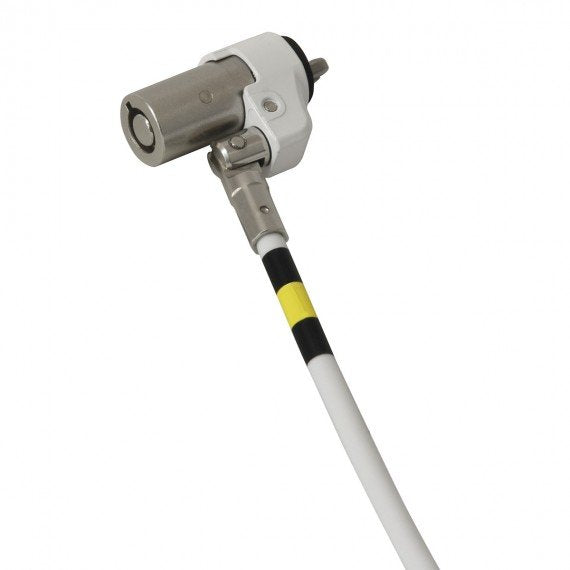 Mobilis 001264 Cable Antirrobo Plata, Blanco 2 M