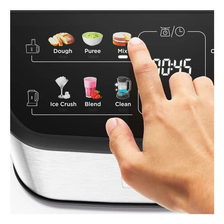 Kenwood Kompakt-Küchenmaschine Multipro Onetouch (Plata/Negro, 1.000 Watt, Integrierte Waage, Mixaufsatz) 0w22011079