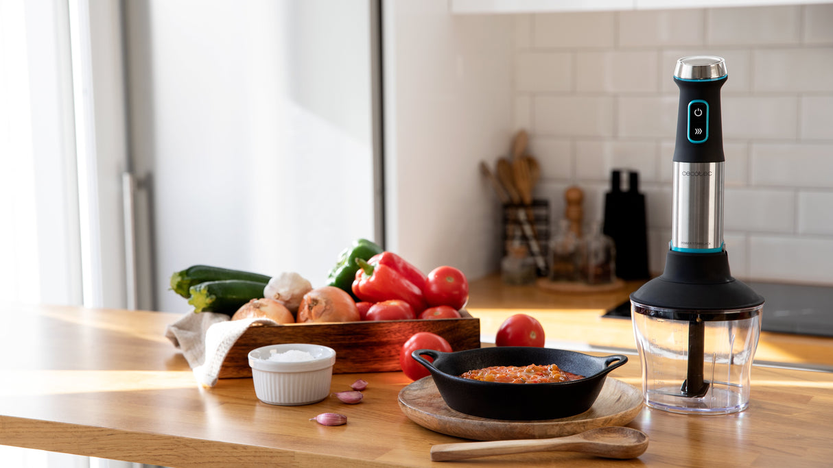 EAN 8435484042932 - Cecotec Power TitanBlack 1200 XL PerfectCream&Crush Batidora de inmersión 1200 W Negro, Verde, Acero inox imagen 13