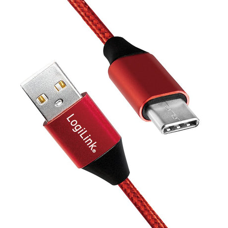 EAN 4052792052756 - LogiLink CU0148 cable USB USB 2.0 1 m USB A USB C Negro, Rojo imagen 2