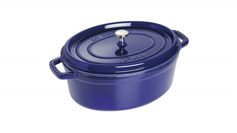 Staub Cocotte D-Bl 31cm I Oval Blau