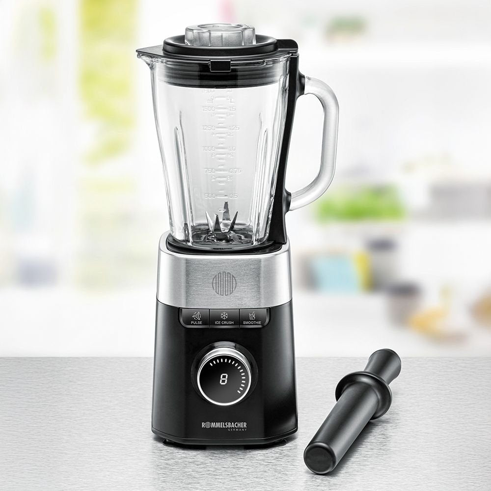 EAN 4001797008251 - Rommelsbacher MX 1260 licuadora Batidora de vaso 1200 W Negro, Acero inoxidable, Transparente imagen 2