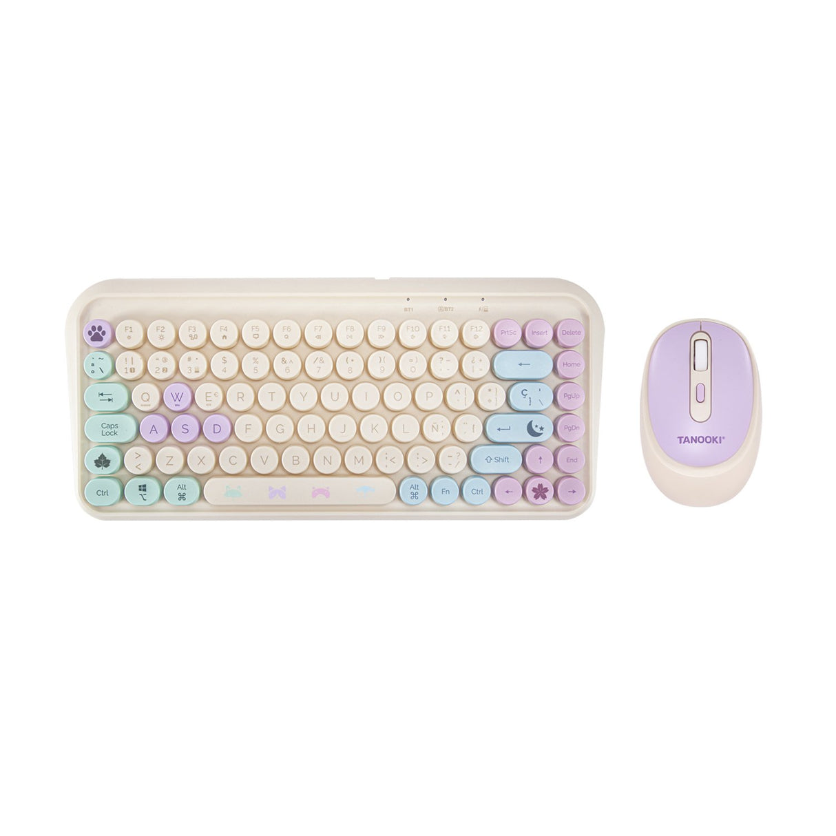 EAN 8436563094552 - TANOOKI TNK4001 teclado Ratón incluido Hogar USB + Bluetooth QWERTY Inglés, Español Crema de color imagen 11
