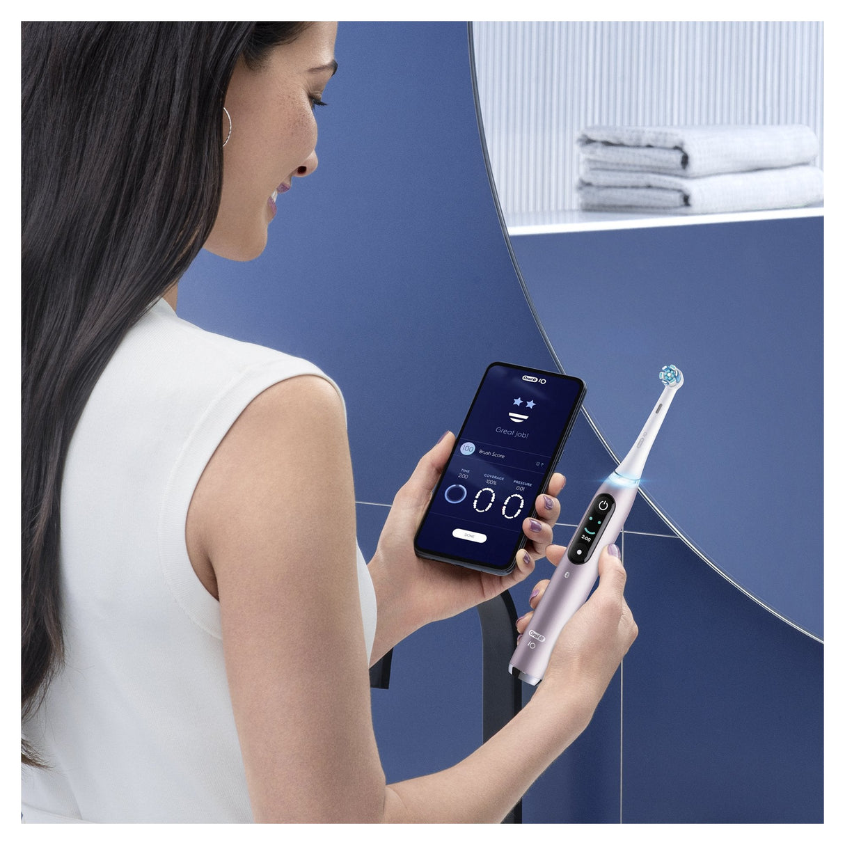 Cepillo Dental Electrico Braun Oral-B Io Serie 9n Color Rosa