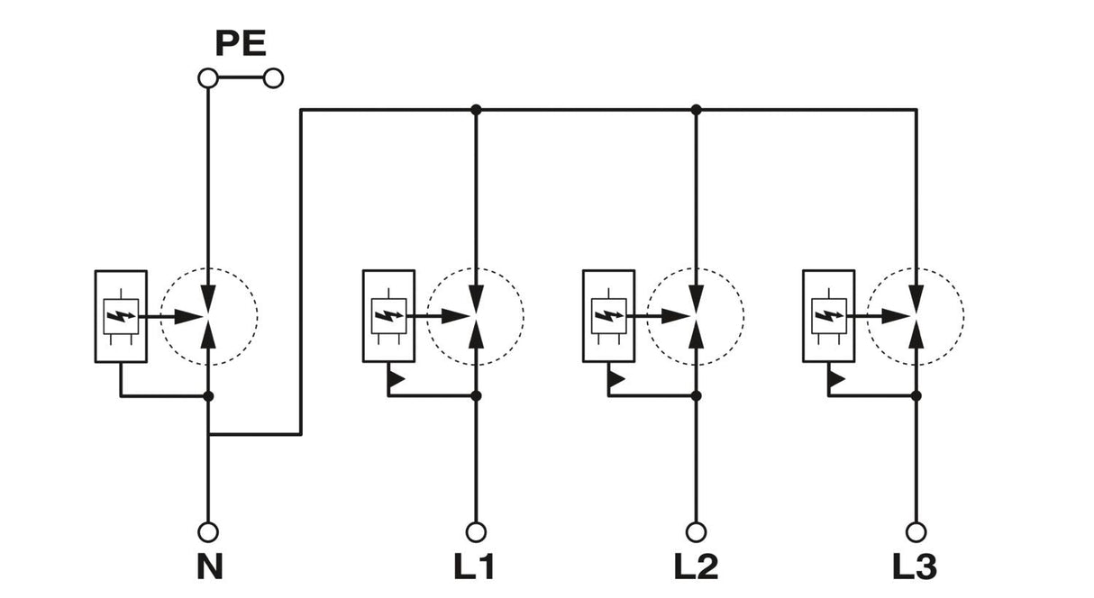 Pho Flt-Mb-T1-264 12.5-3+1-Ut Kombiableiter Typ 1+2+3