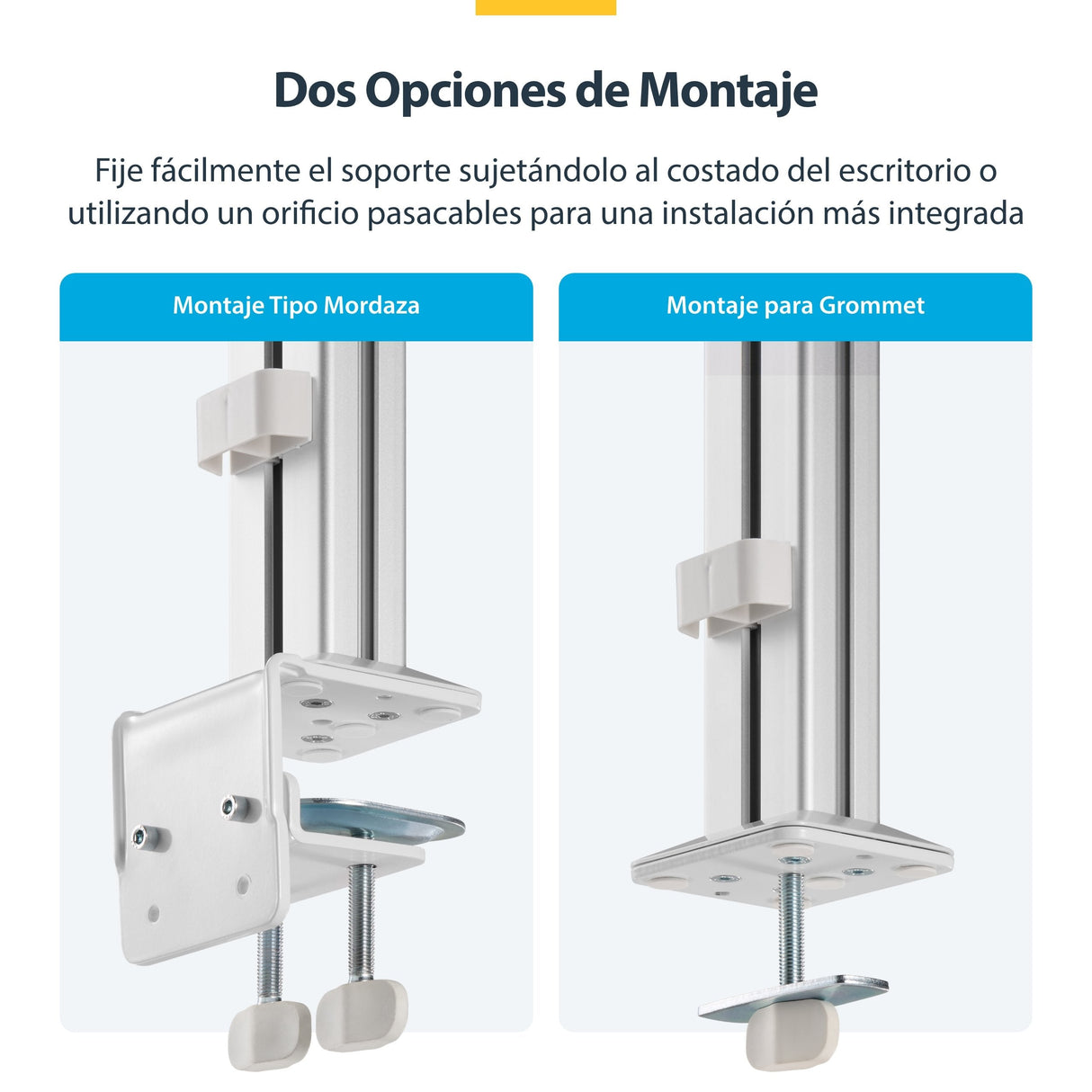 Startech.Com Six-Monitor Desk Mount W Crossbar, Up To 32 In Screens 17.6lb - Befestigungskit - Für 6 Lcd-Displays - Säule, Dual