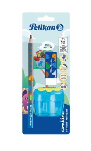 Pelikan 821605 Lápiz De Color Azul Set Combino Bs,Rad.,Ansp.,Azul