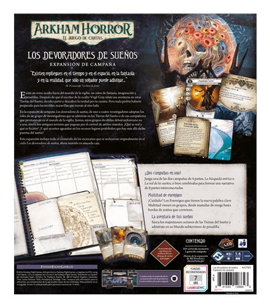 Juego De Mesa Arkham Horror Lcg Los Devoradores De Sueños Expansion Campaña Edad Recomendada 14 Años