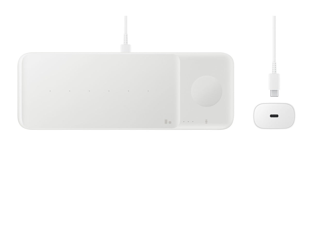 EAN 8806090706219 - Samsung Wireless Charger Trio Auriculares, Smartphone, Reloj inteligente Blanco USB Cargador inalámbrico imagen 7