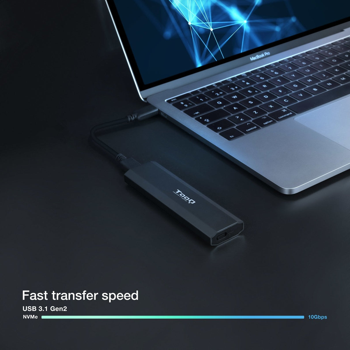 Tooq Shura Carcasa Externa Ssd M.2 Ngff/Nvme Usb-C 3.1 Gen2