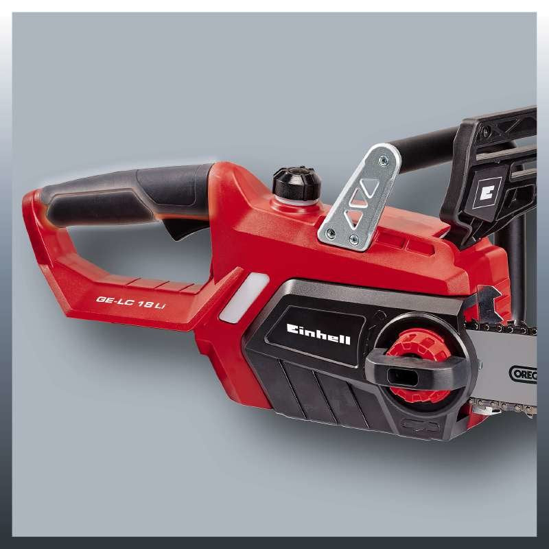 Motosierra A Batería Einhell Ge-Lc 18 Li Solo (Rojo/Negro, Sin Batería Ni Cargador)