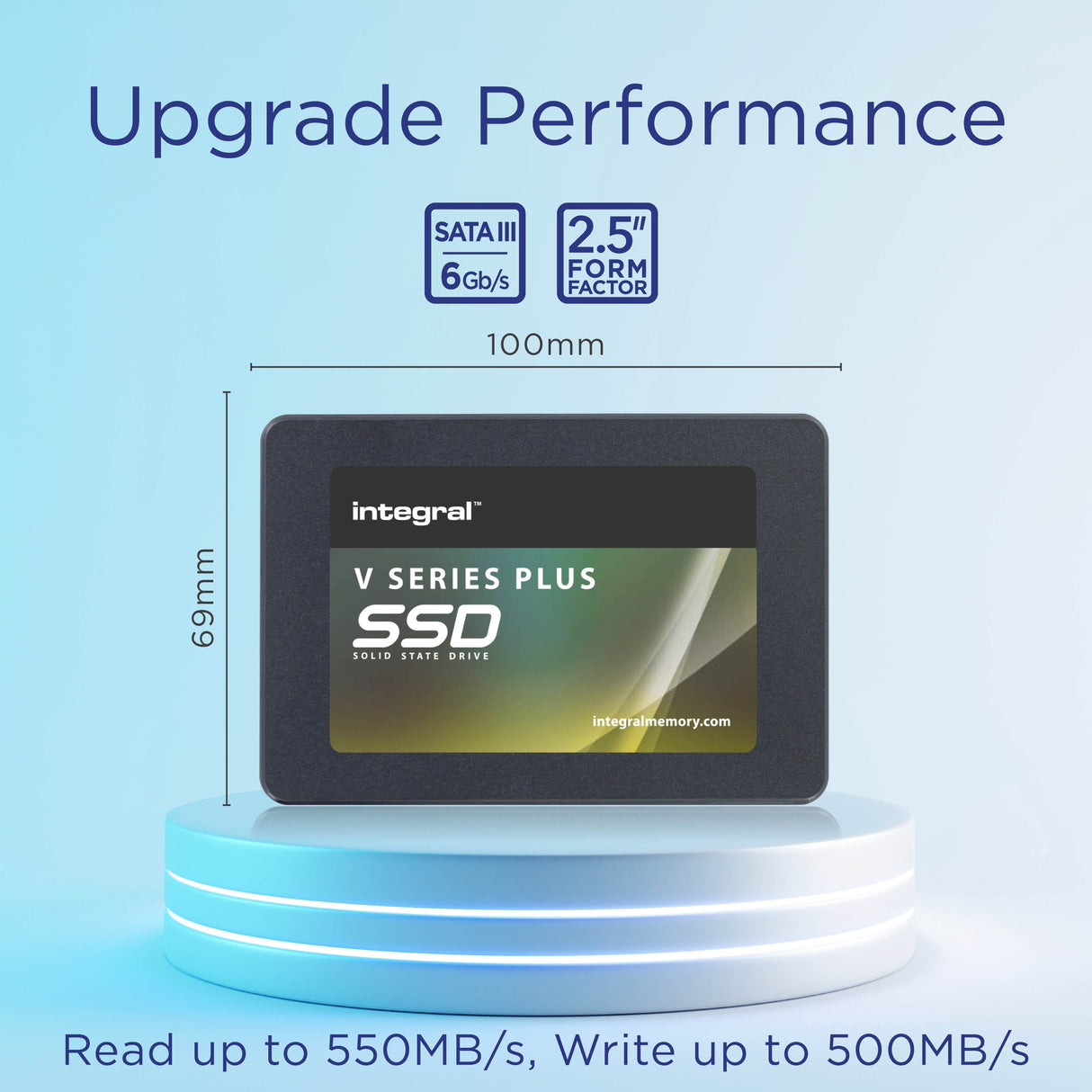 256gb Ssd 2.5inch Sata 3 R-550mb/S W-500mb/S Tlc Tbw 128 V Series 2 Plus Integral