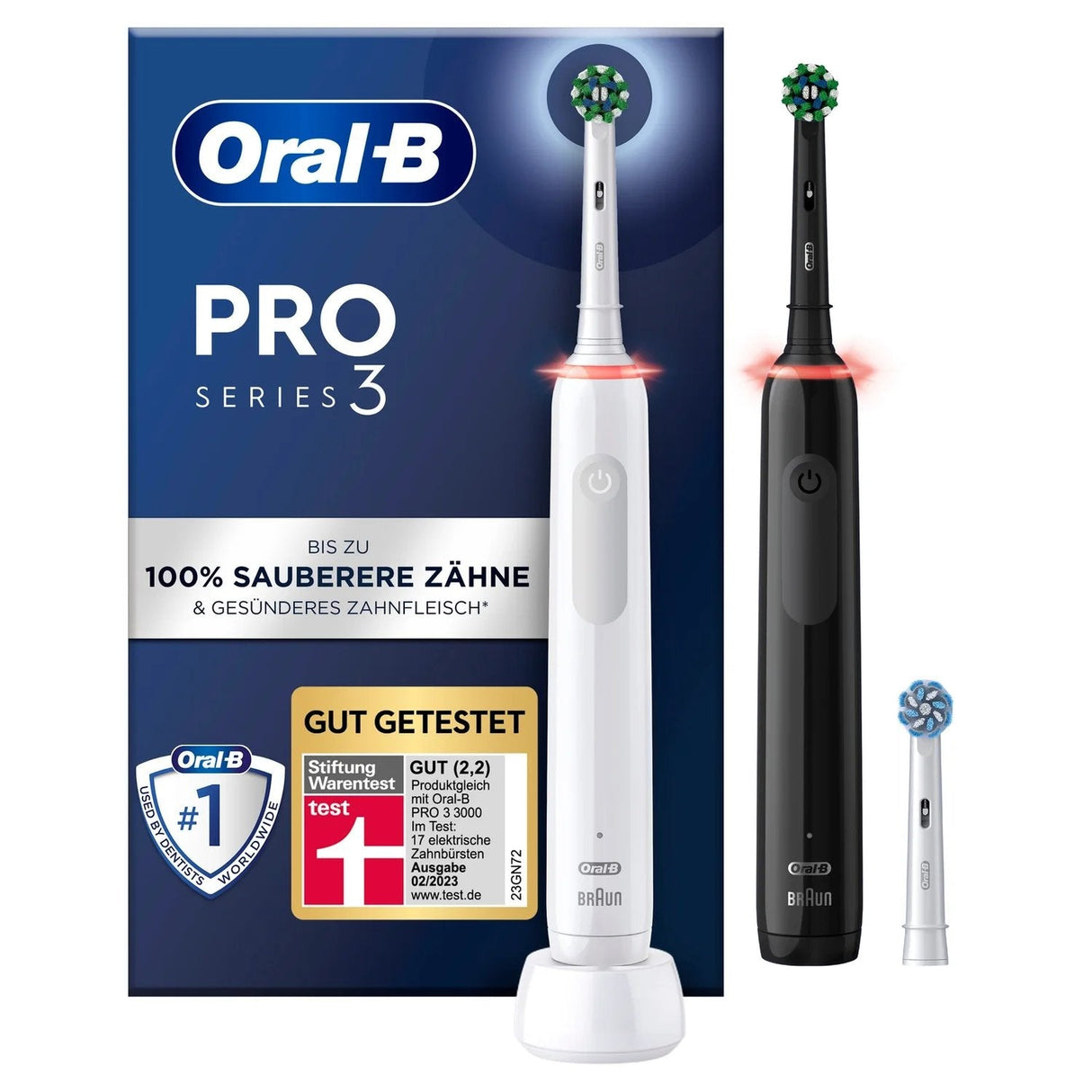 Braun Oral-B Pro 3 3900 Edición De Regalo, Cepillo De Dientes Eléctrico Pro 3 3900 Bk/Wh