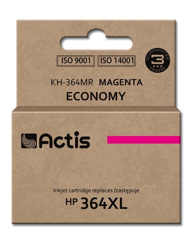 Tinta Actis Kh-364mr (Reemplazo De Hp 364xl Cb324ee - Estándar - 12 Ml - Magenta)