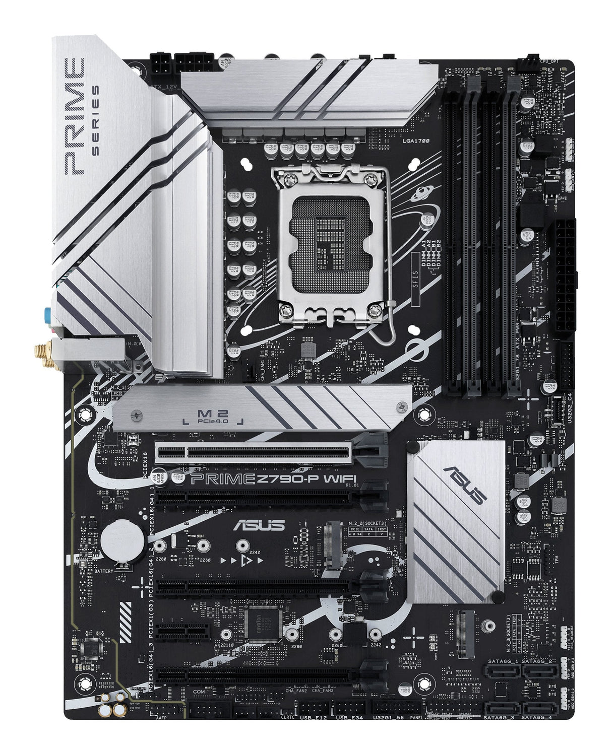 Placa Base Asus 1700 Prime Z790-P Wifi Atx 4xddr5 4xsata6 1xusb 3.2 Gen2 2xusb 3.2 Gen1