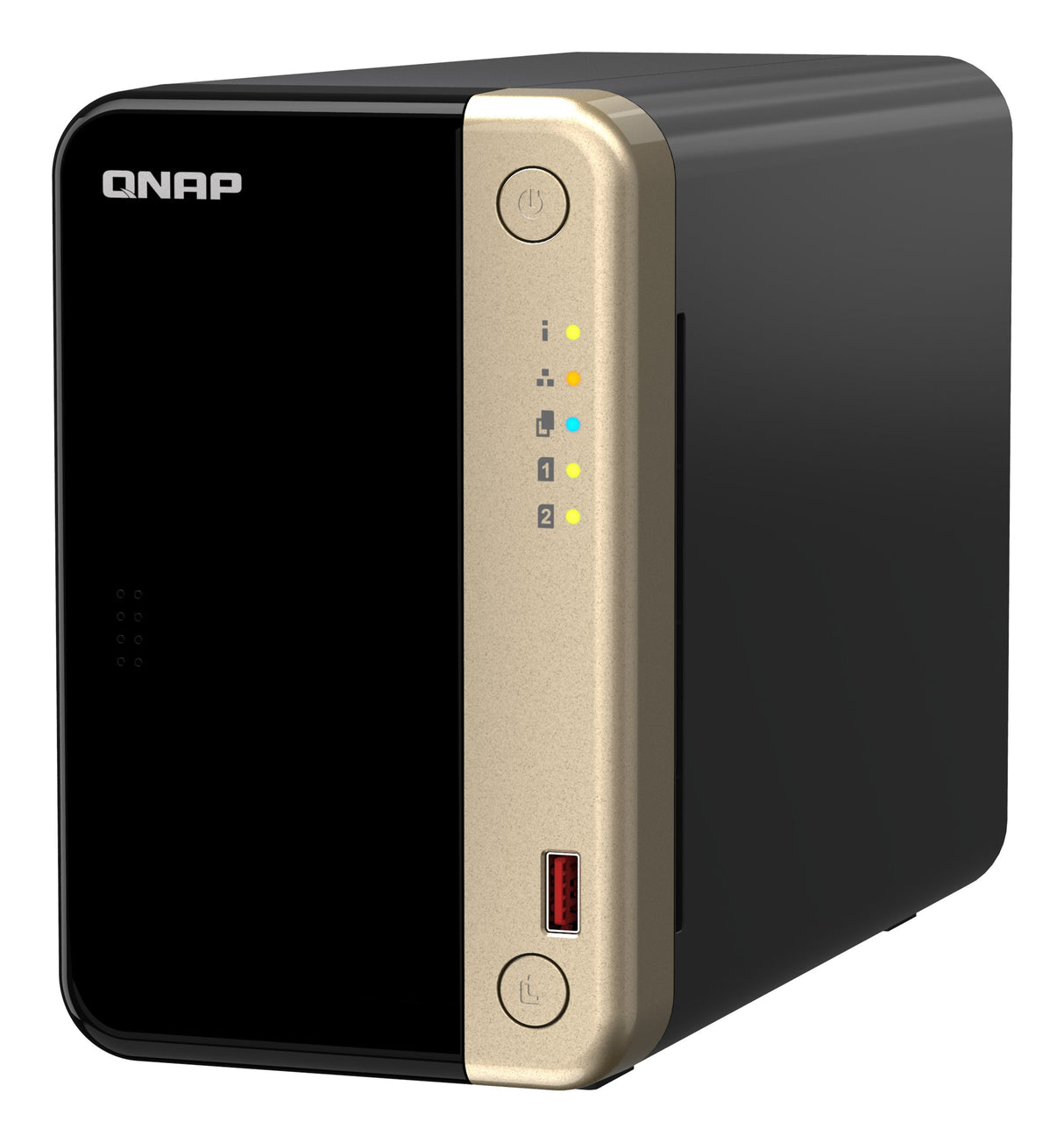 EAN 4711103082331 - QNAP TS-264 NAS Torre Intel® Celeron® N5095 8 GB 0 TB QNAP QTS Negro, Oro imagen 2