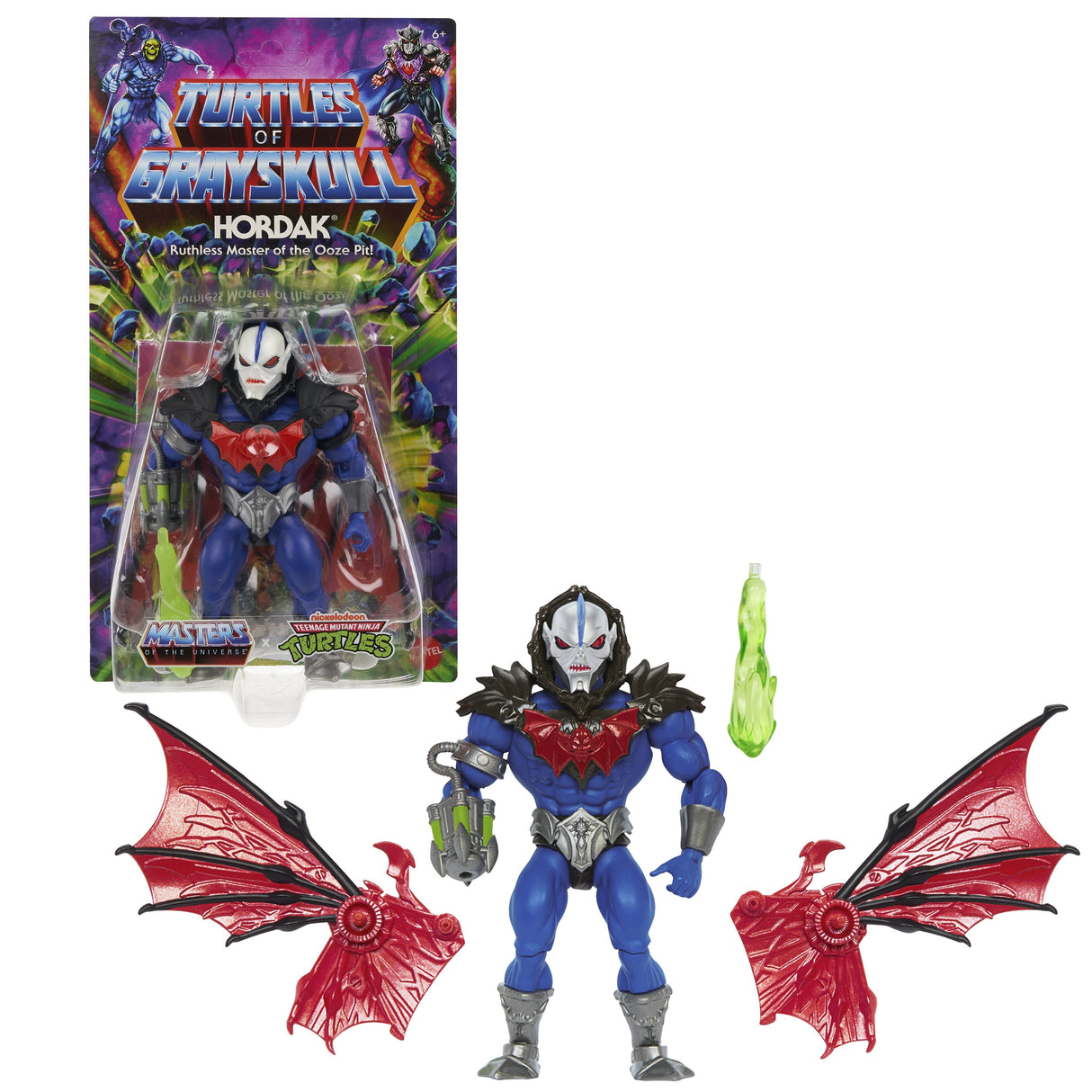 Figura De Juguete Mattel Masters Of The Universe Origins Turtles Of Grayskull Hordak Hth20