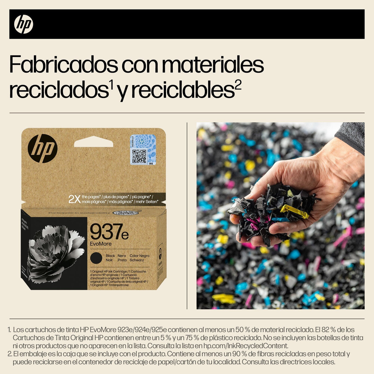 EAN 0196786147715 - HP 937e EvoMore Black Original Ink Cartridge cartucho de tinta 1 pieza(s) Alto rendimiento (XL) Negro imagen 3