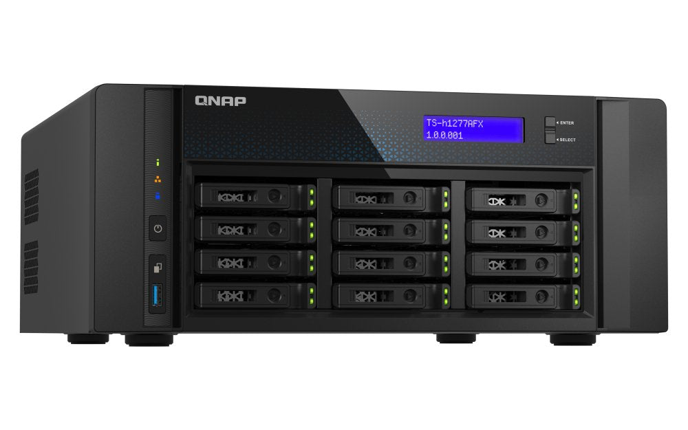 EAN 4711103086186 - QNAP TS-H1277AFX-R7-32G servidor de almacenamiento NAS Torre AMD Ryzen™ 7 32 GB DDR5 0 TB QuTS hero Negro imagen 3