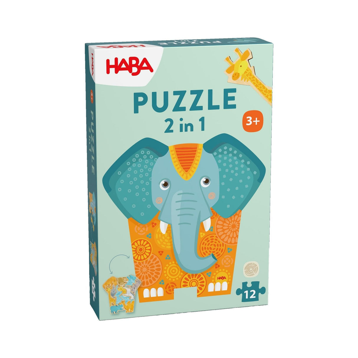 Haba Puzzle 2 En 1 Elefante 2011068001
