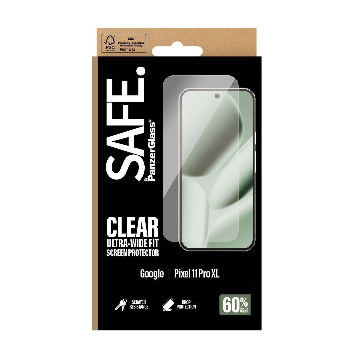 Panzerglass Safe. Screen Protector Google Pixel 11 Pro Xl Ultra-Wide Fit