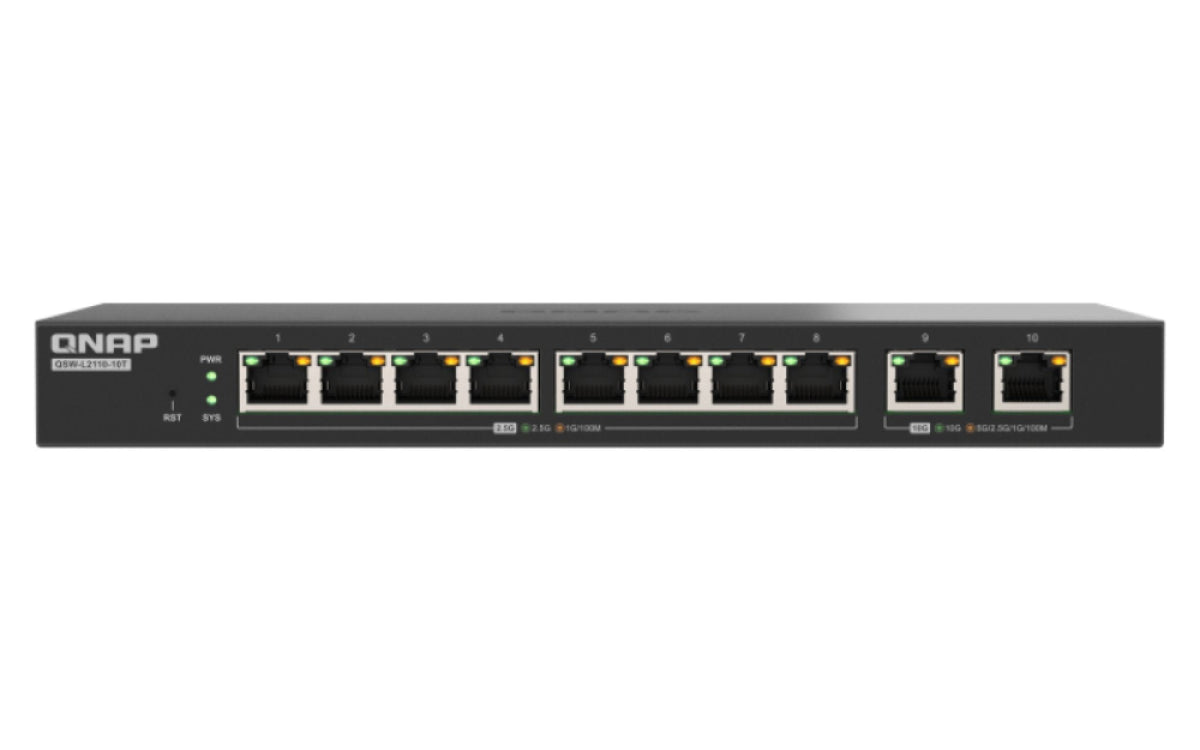 Qnap Qsw-L2110-10t - Switch - Managed - 8 X 2.5gbase-T