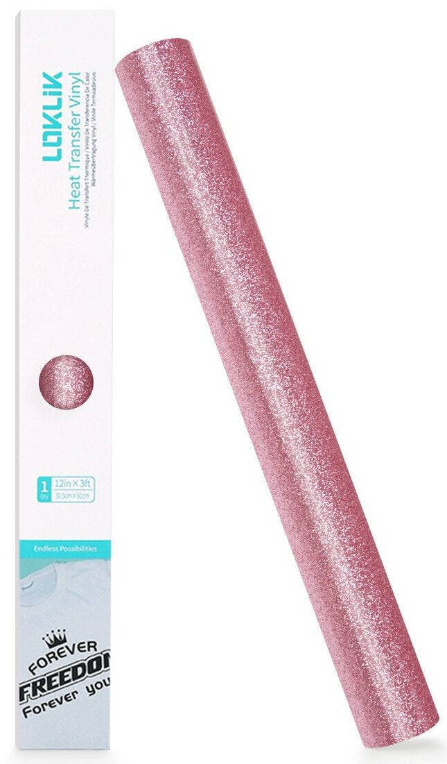 Loklik Vinilo Para Plotter Purpurina - Rosa - 30,5 X 90 Cm