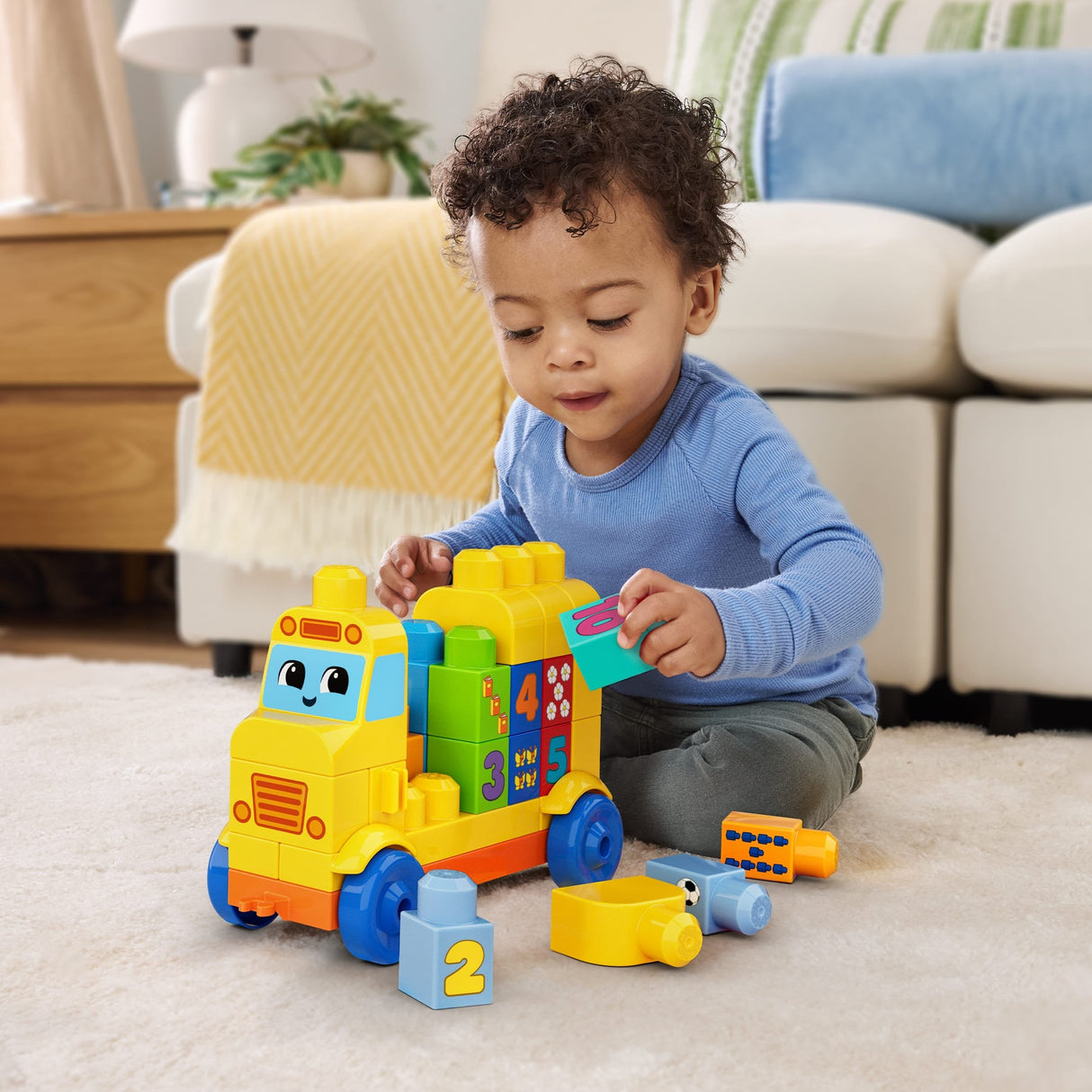 Autobus Numeros Encajables Mega Bloks 45pzs