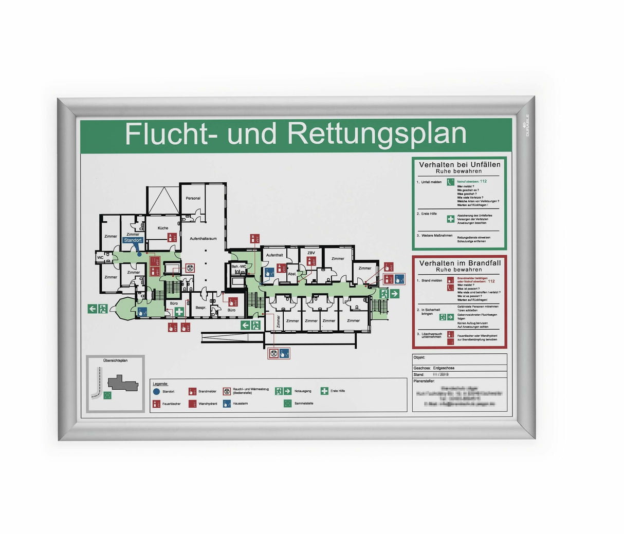 EAN 4005546739571 - Durable 500823 marco para pared 450 x 625 mm Rectángulo Plata Aluminio imagen 6