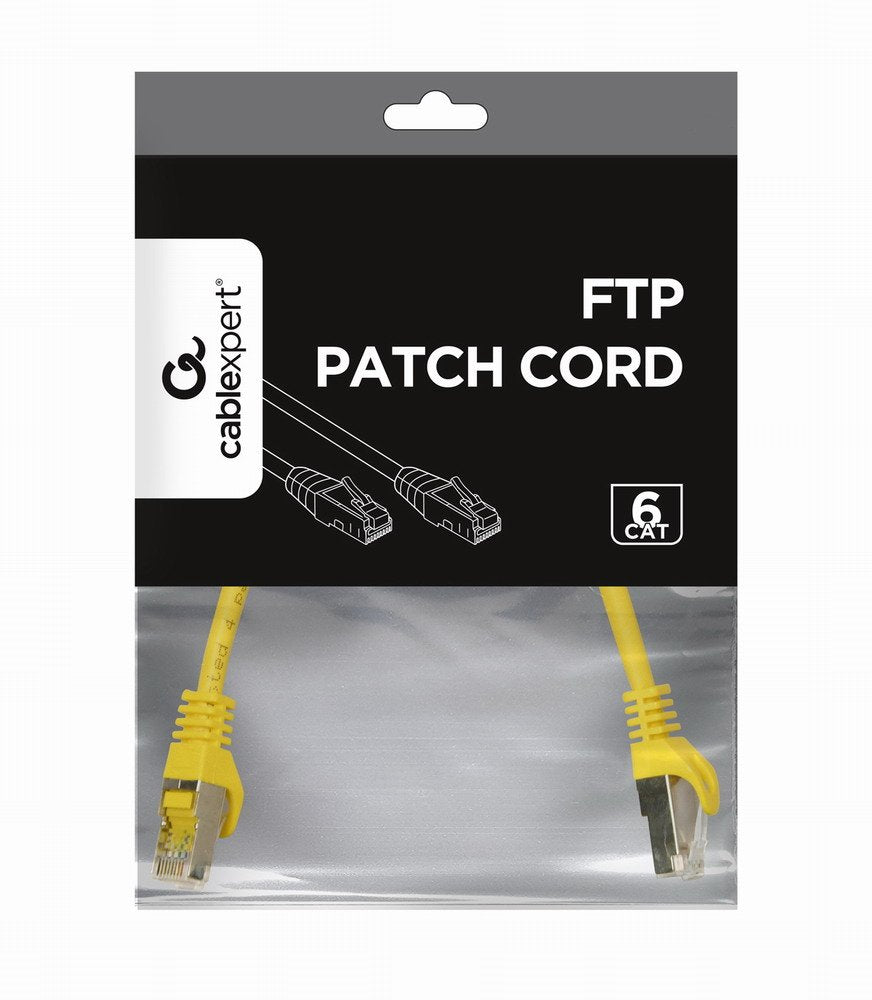 EAN 8716309101622 - Gembird PP6-0.25M/Y cable de red Amarillo 0,25 m Cat6 F/UTP (FTP) imagen 4