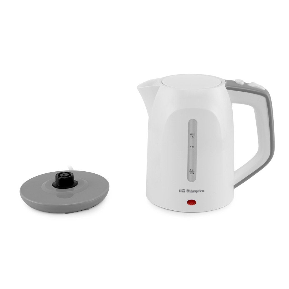 Orbegozo Kt 5011 Hervidor De Agua Rapido Y Seguro - Potencia 1100w - Capacidad 1l - Asa De Tacto Frio - Resistencia