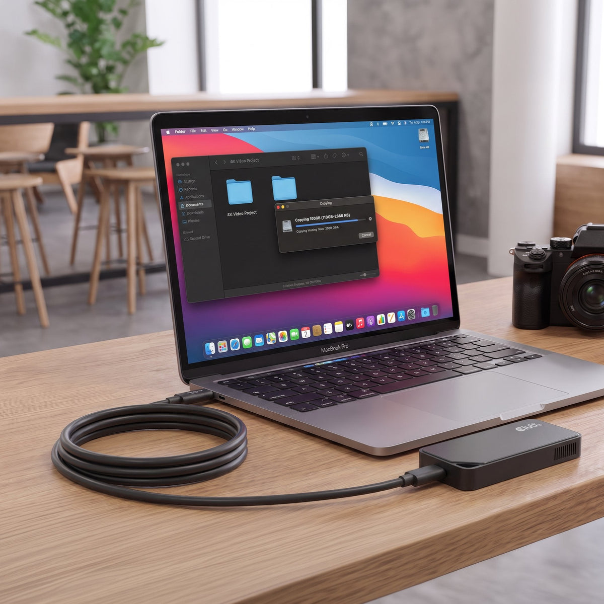 Club3d Ssd Carcasa M.2 Con Ventilador Usb4, Nvme Retail
