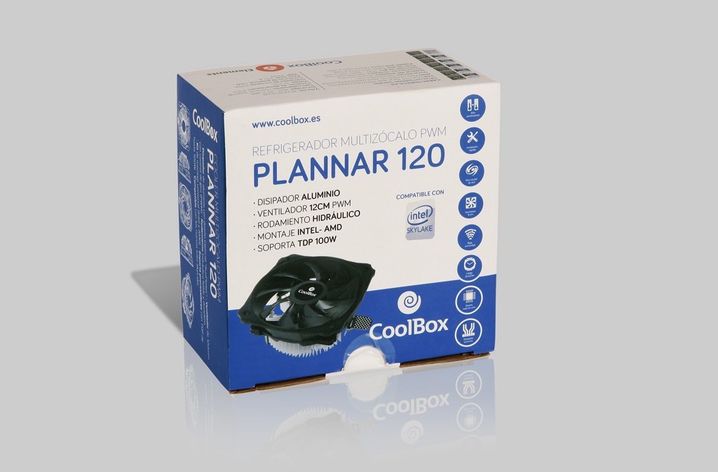 Ventilador Cpu Coolbox Universal Plannar 120pwm