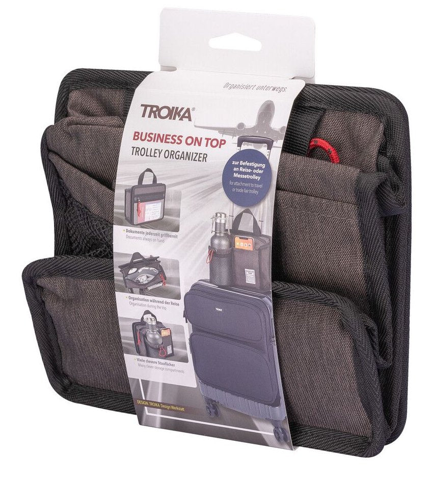 EAN 4024023022302 - TROIKA BBG67/GY bolso y bandolera Poliéster Negro, Gris Unisex Bolsa para carrito de la compra imagen 5