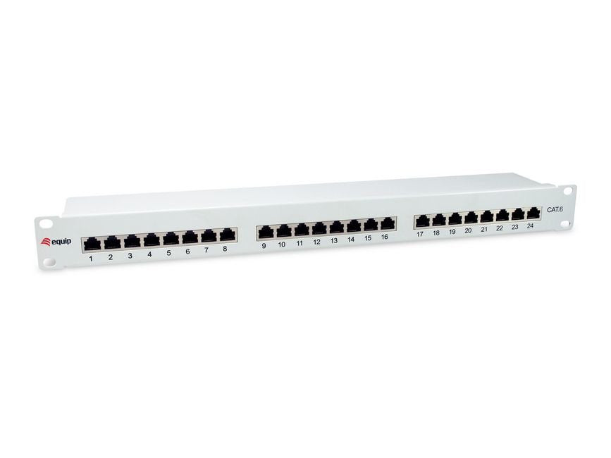 Equip Patch Panel 24x Rj45 Cat6 19 "1u Gris