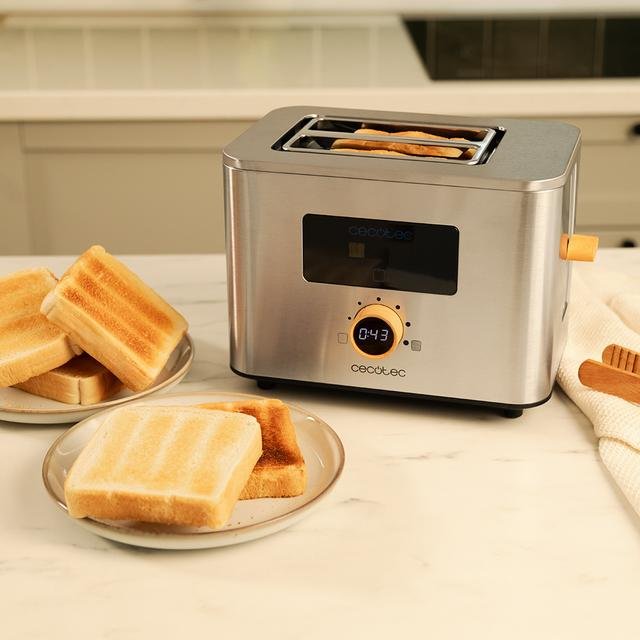 EAN 8435484048439 - Cecotec 04843 tostadora 7 2 rebanada(s) 950 W Acero inoxidable imagen 9