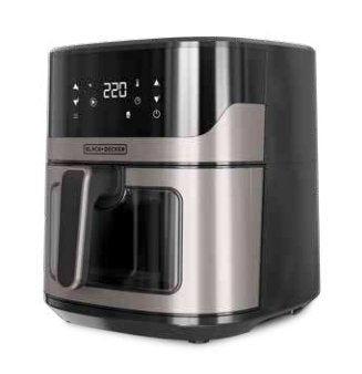 EAN 8432406730076 - Black & Decker BXAF6500E Sencillo 6,5 L Independiente 1600 W Freidora baja en grasa Negro, Gris imagen 2