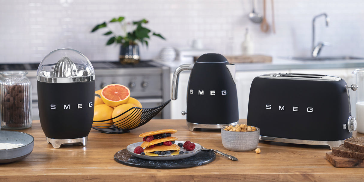 EAN 8017709290757 - Smeg TSF01BLMEU tostadora 6 2 rebanada(s) 950 W Negro, Acero inoxidable imagen 9