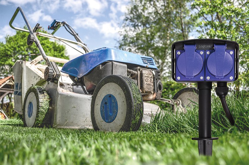 Logilink Lps214 Base Múltiple 2 M 2 Salidas Ac Exterior Negro, Azul