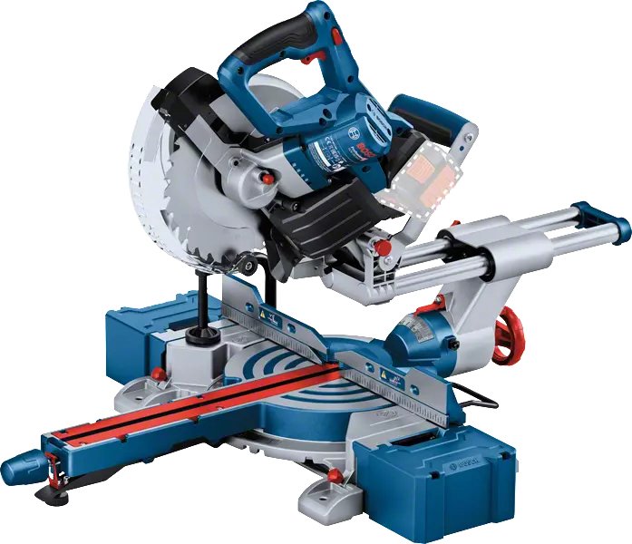 Tronzadora E Ingletadora A Batería Bosch Professional Biturbo Gcm 18v-216 D Professional Sierra Tronzadora E Ingletadora Azul, Sin Batería Ni Cargador