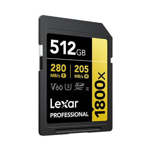 Lexar Sdxc 512gb Professional 1800x Uhs-Ii U3 ( 180/270 Mb/S )