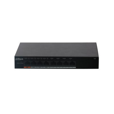 Dahua Pfs3008-8et-60 Switch Poe 2.0 8 Puertos 10/100 60w Layer2