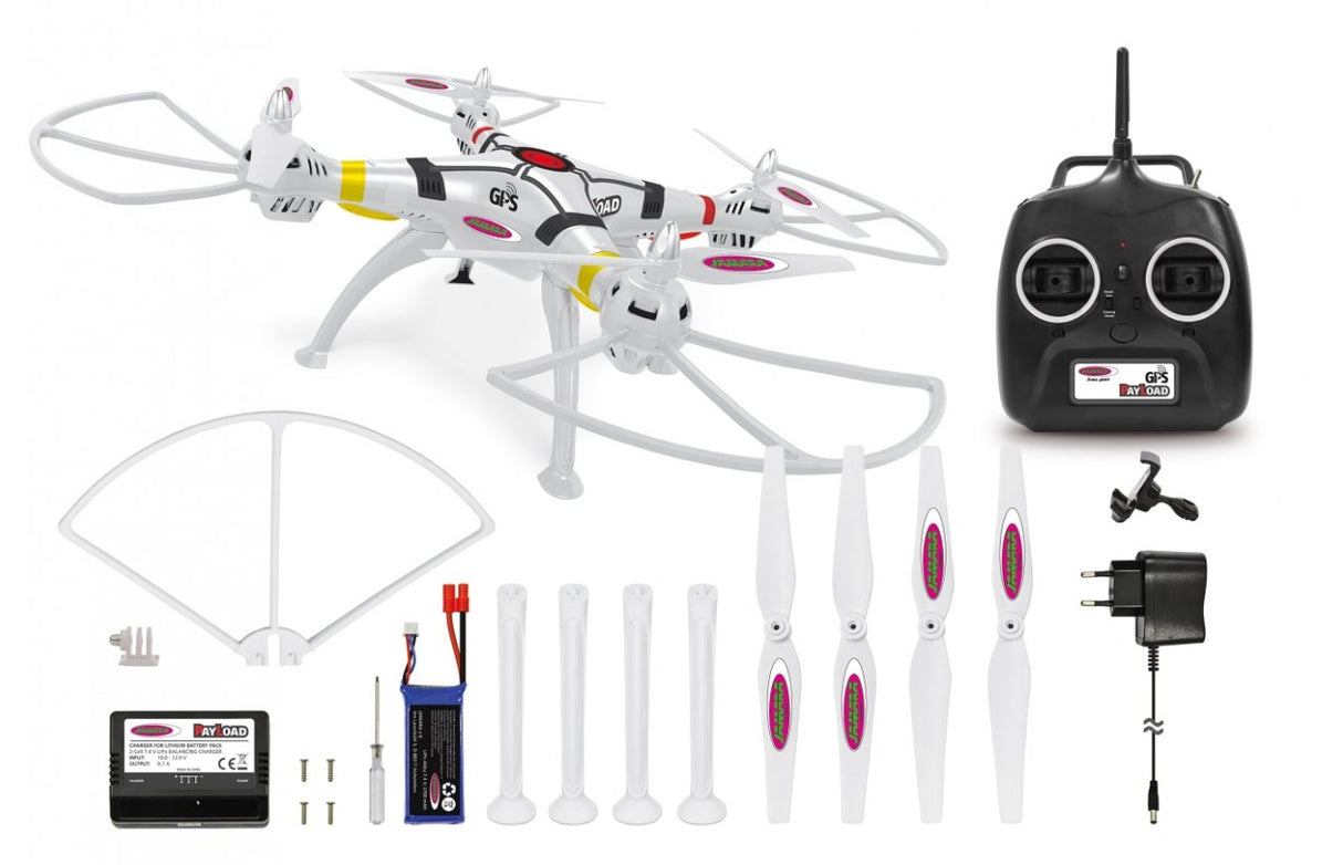 EAN 4042774433963 - Jamara Payload GPS Altitude 4 rotores 2700 mAh Blanco imagen 2