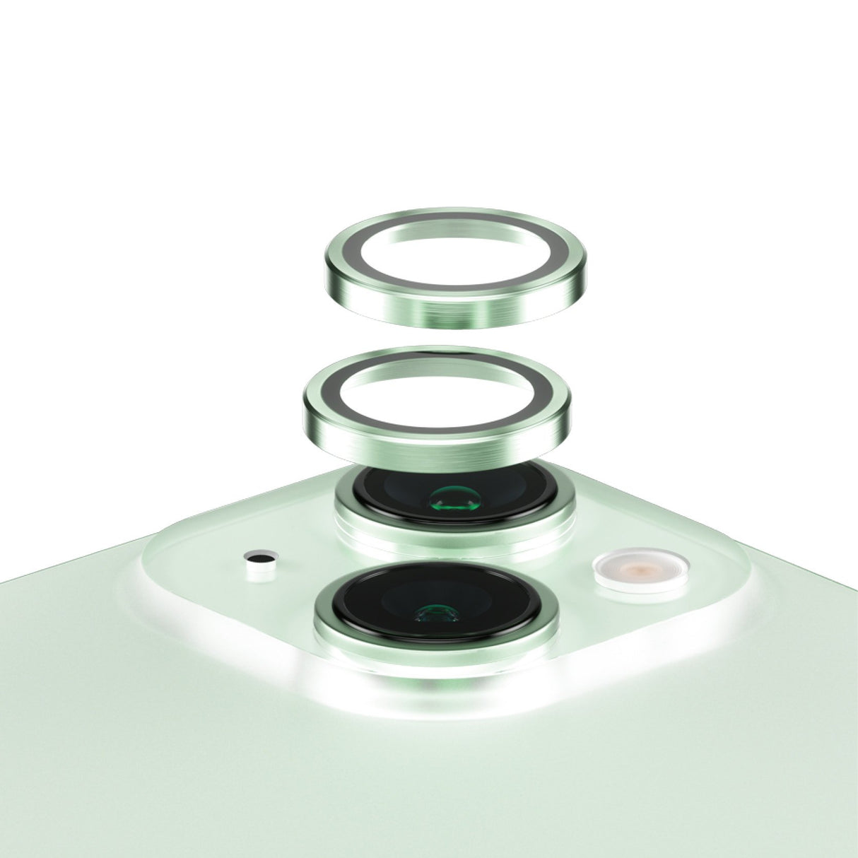 EAN 5711724011917 - PanzerGlass ® Hoops® Camera Lens Protector Green iPhone 15 | 15 Plus Protector de pantalla Apple 1 pieza( imagen 1
